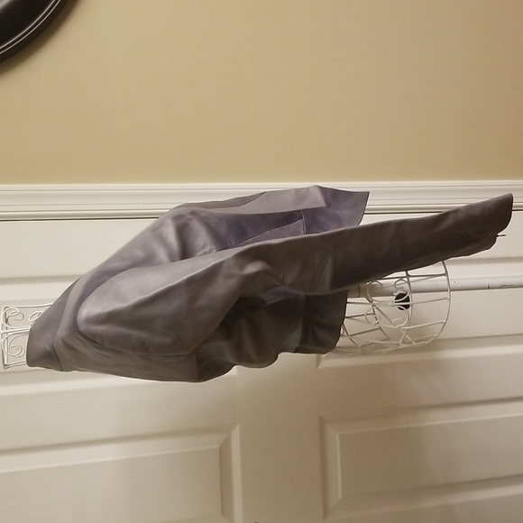 Gorgeous multicolored gray leather jacket XS - Picture 4 of 9